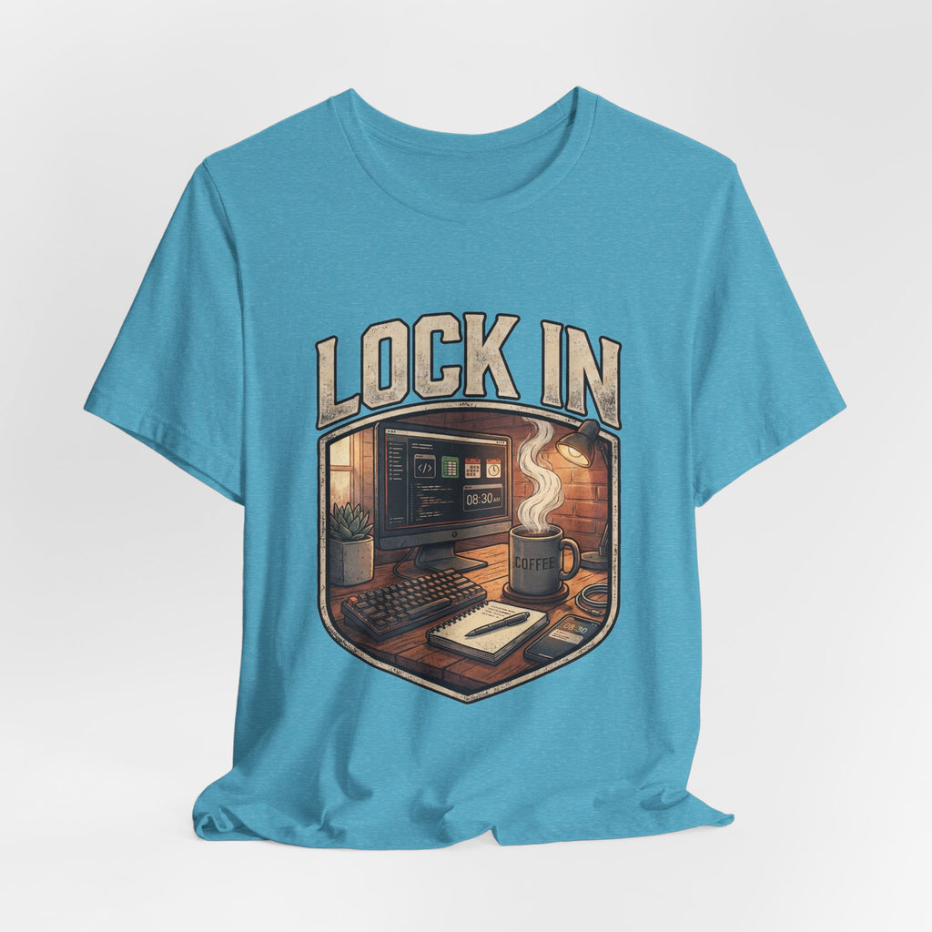 Work Flow T-Shirt | Start Your Day T-Shirt | Hustle T-Shirt | Lock In Unisex Heavy Cotton Graphic Tee