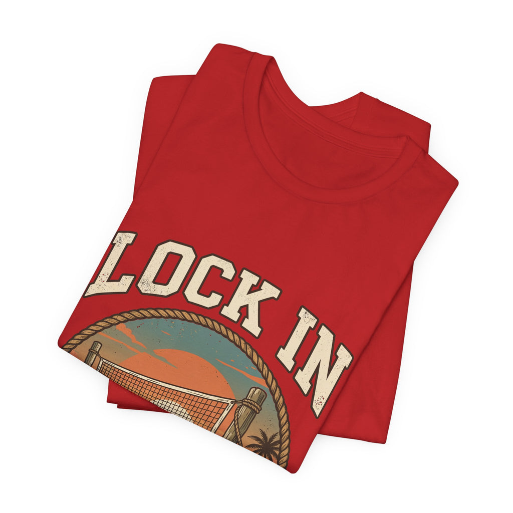 Beach Tennis T-Shirt | Vintage Rope Circle | Lock In | Unisex Paddle Tee