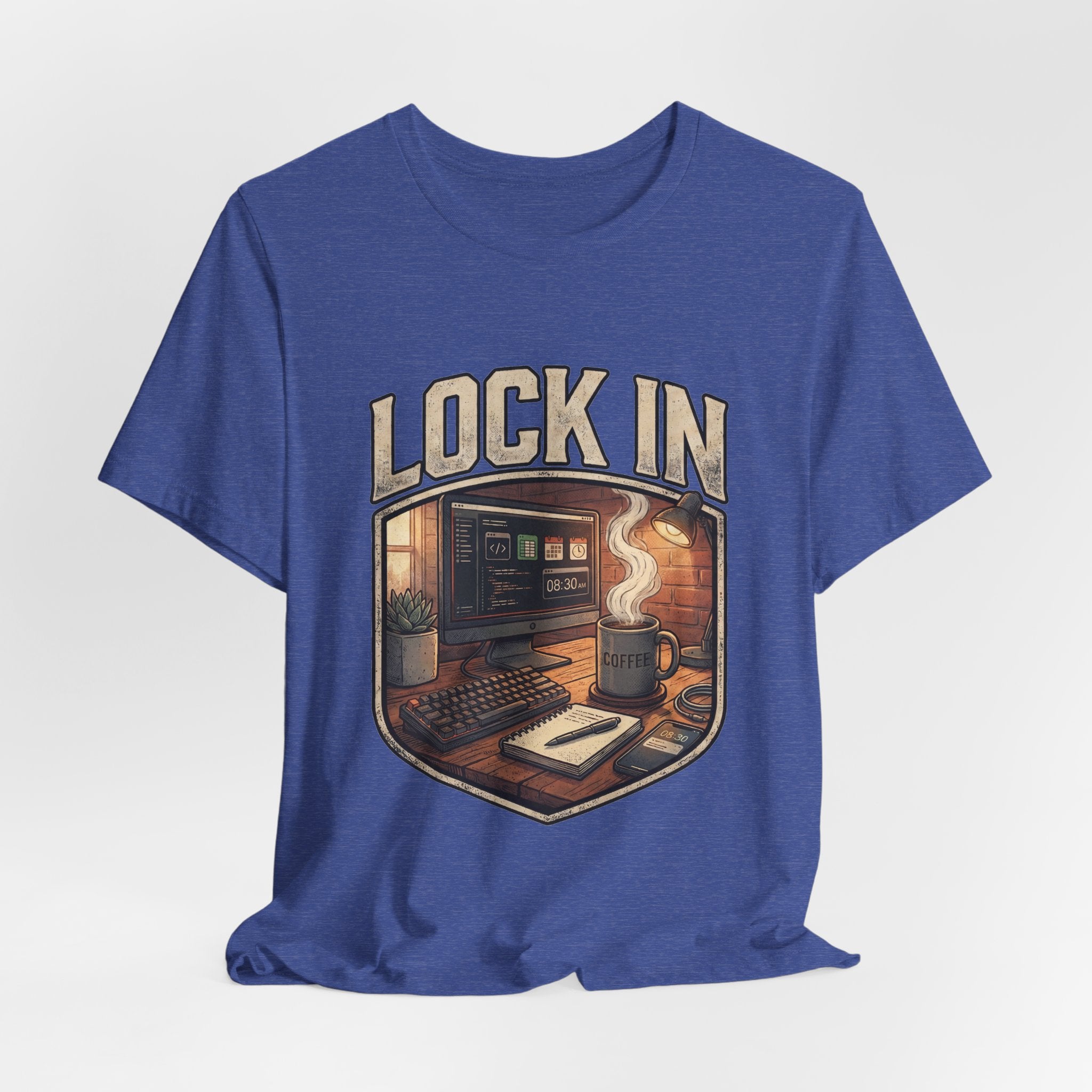 Work Flow T-Shirt | Start Your Day T-Shirt | Hustle T-Shirt | Lock In Unisex Heavy Cotton Graphic Tee