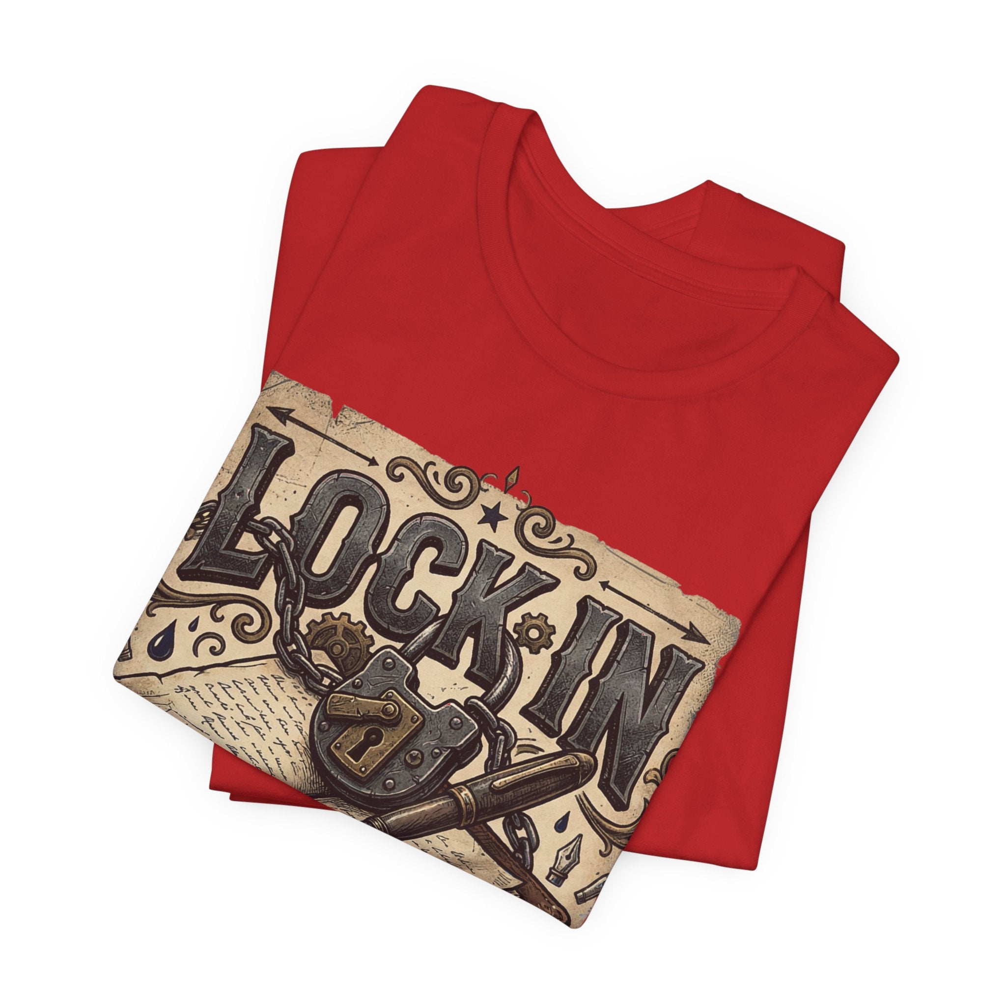 Vintage Journal T-Shirt | Book Lover Tee | Writer Shirt | Lock In Life | Unisex Heavy Cotton Graphic Tee