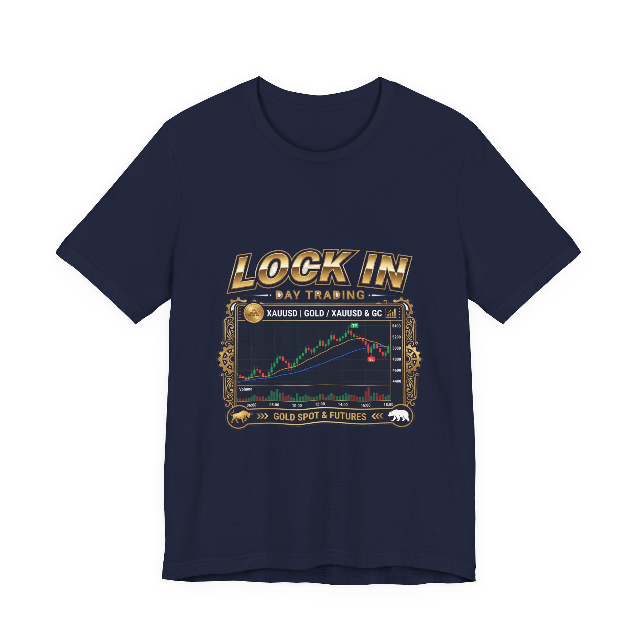 Lock In Day Trading T-Shirt | XAUUSD Gold Spot Futures Tee | Trader Gift Unisex