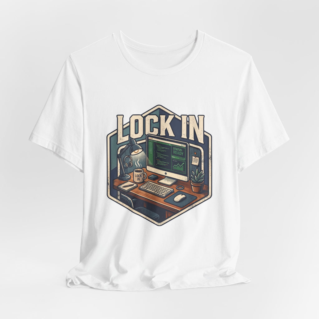 Work Flow T-Shirt | Start Your Day T-Shirt | Hustle T-Shirt | Lock In Status Ready Unisex Heavy Cotton Graphic Tee