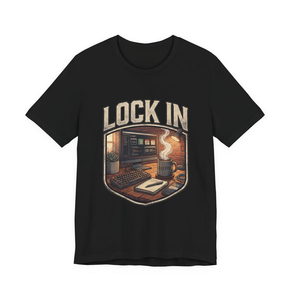 Work Flow T-Shirt | Start Your Day T-Shirt | Hustle T-Shirt | Lock In Unisex Heavy Cotton Graphic Tee