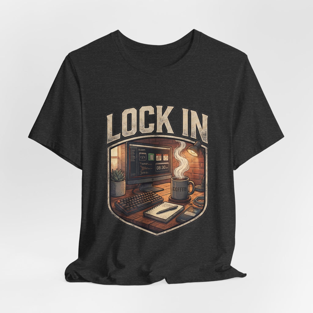 Work Flow T-Shirt | Start Your Day T-Shirt | Hustle T-Shirt | Lock In Unisex Heavy Cotton Graphic Tee