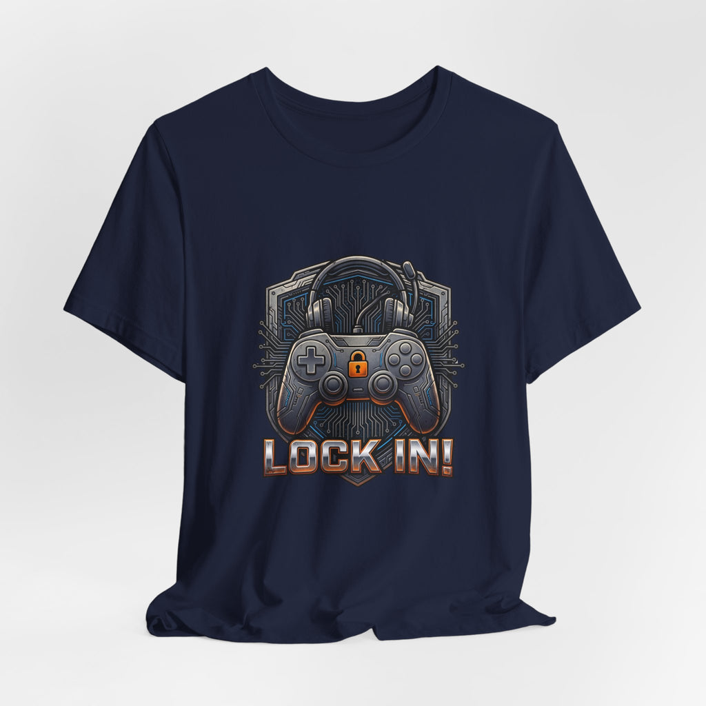 Lock In Life | Gamer Controller Tee | Gaming Graphic T-Shirt | Unisex Bella Canvas Tee