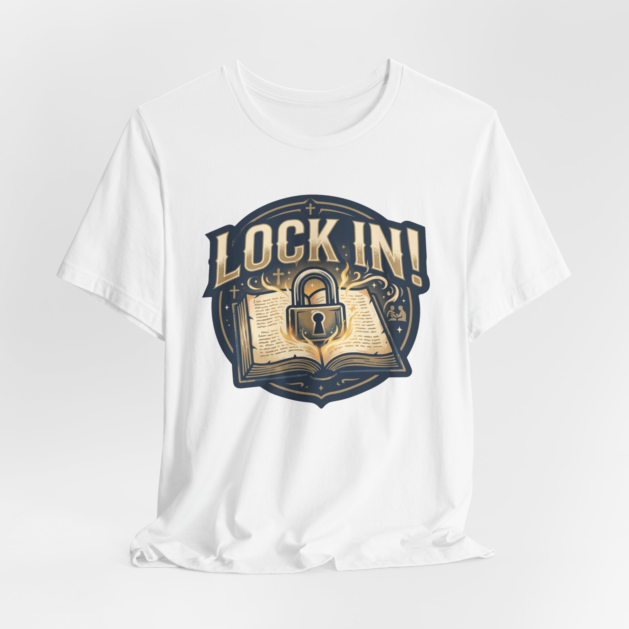 Lock In Bible Study T-Shirt | Christian Faith Tee | Motivational Scripture Shirt Unisex
