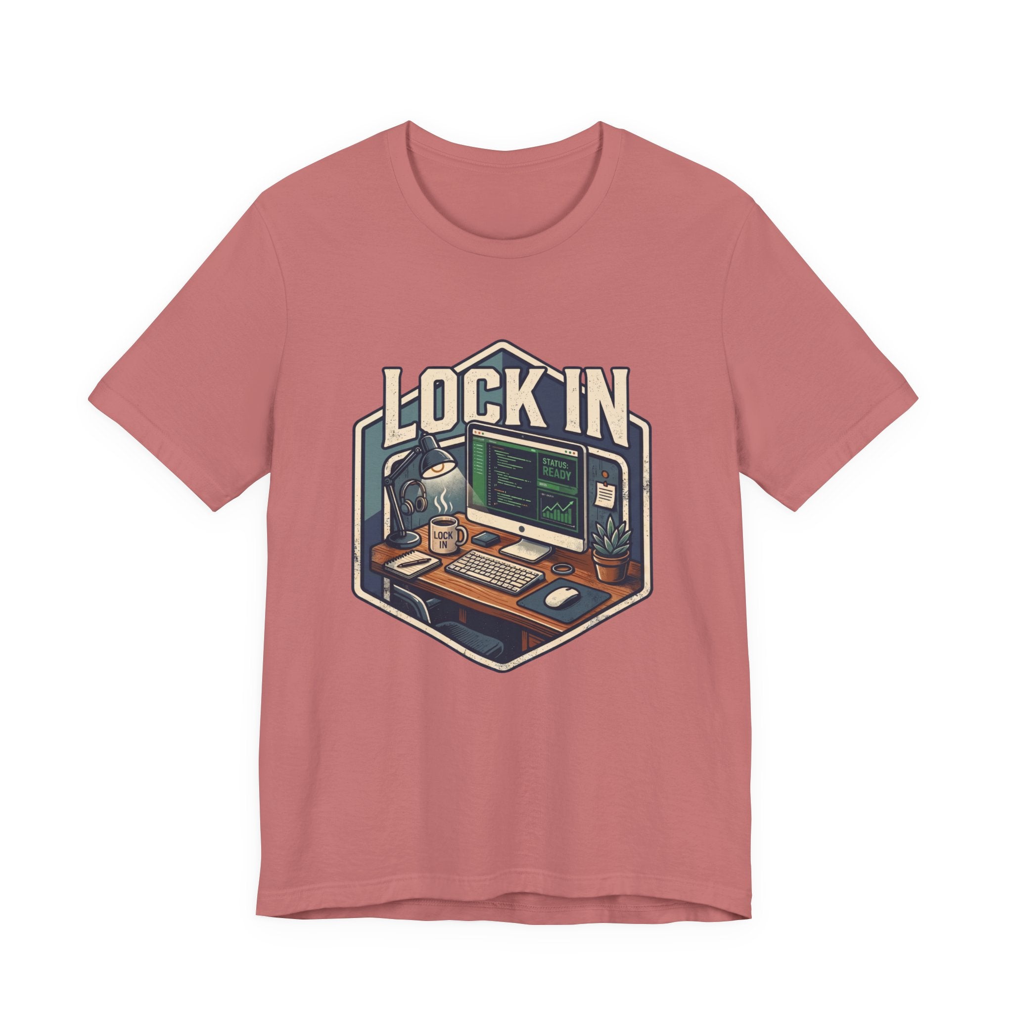 Work Flow T-Shirt | Start Your Day T-Shirt | Hustle T-Shirt | Lock In Status Ready Unisex Heavy Cotton Graphic Tee