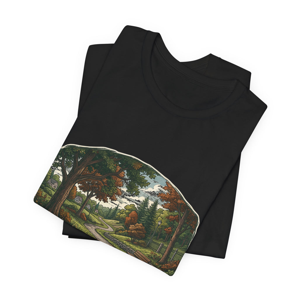 Autumn Walking T-Shirt | Fall Trail Tee | Nature Path Shirt | Lock In Life | Unisex Heavy Cotton Graphic Tee