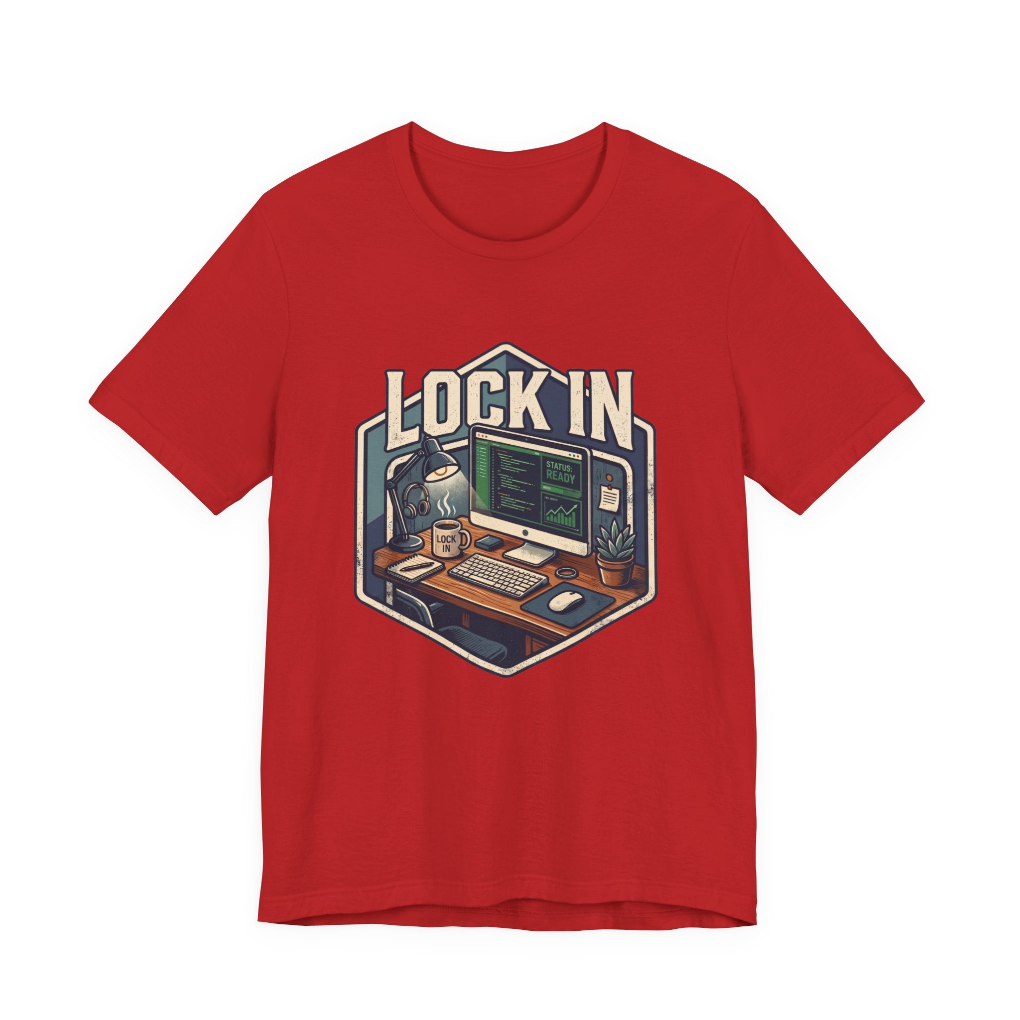 Work Flow T-Shirt | Start Your Day T-Shirt | Hustle T-Shirt | Lock In Status Ready Unisex Heavy Cotton Graphic Tee