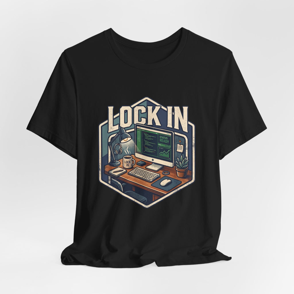 Work Flow T-Shirt | Start Your Day T-Shirt | Hustle T-Shirt | Lock In Status Ready Unisex Heavy Cotton Graphic Tee