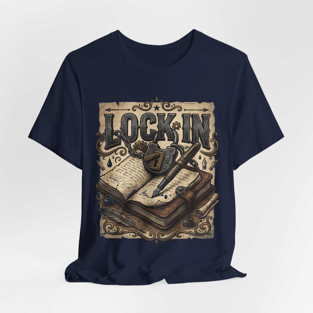 Vintage Journal T-Shirt | Book Lover Tee | Writer Shirt | Lock In Life | Unisex Heavy Cotton Graphic Tee