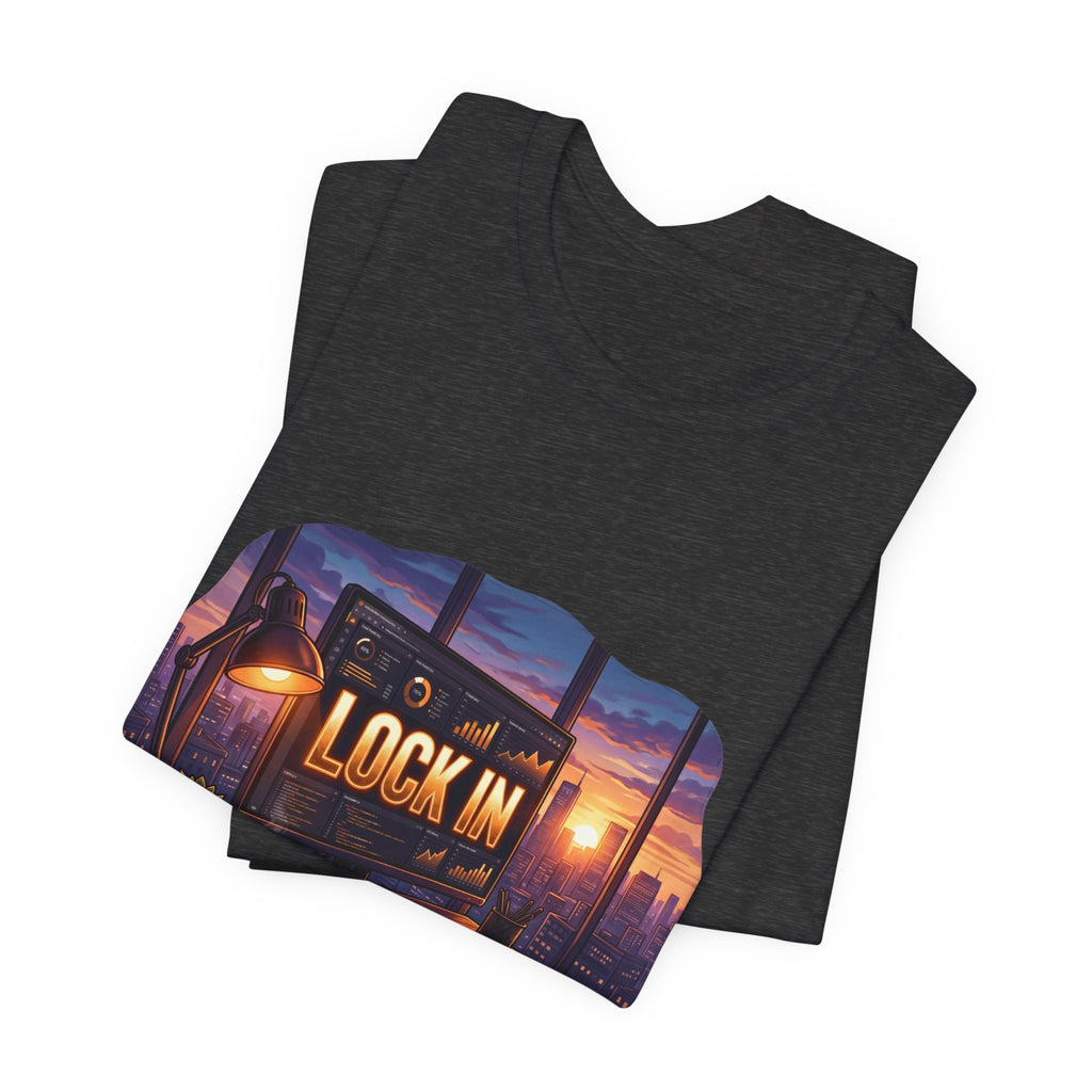 Work Flow T-Shirt | Start Your Day T-Shirt | Hustle T-Shirt | Lock In City Dawn Unisex Heavy Cotton Graphic Tee