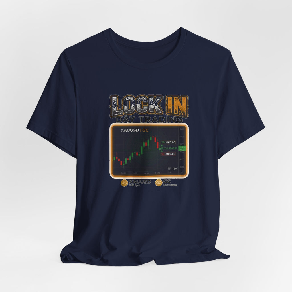 Day Trading T-Shirt | XAUUSD GC Gold Futures 15m Chart | Trader Tee | Unisex Gift