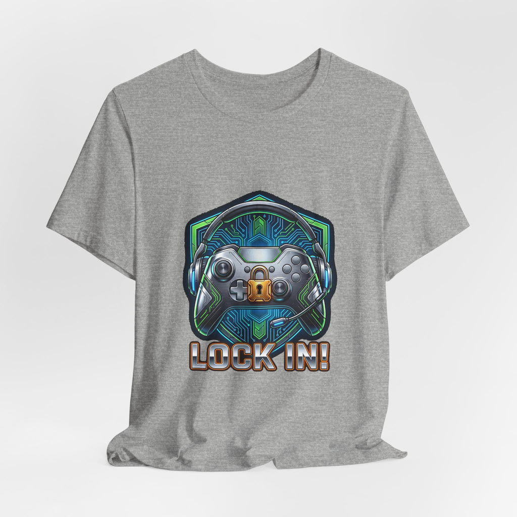 Lock In Life | Cyberpunk Gaming Tee | Gamer Controller Shirt | Unisex Bella Canvas T-Shirt