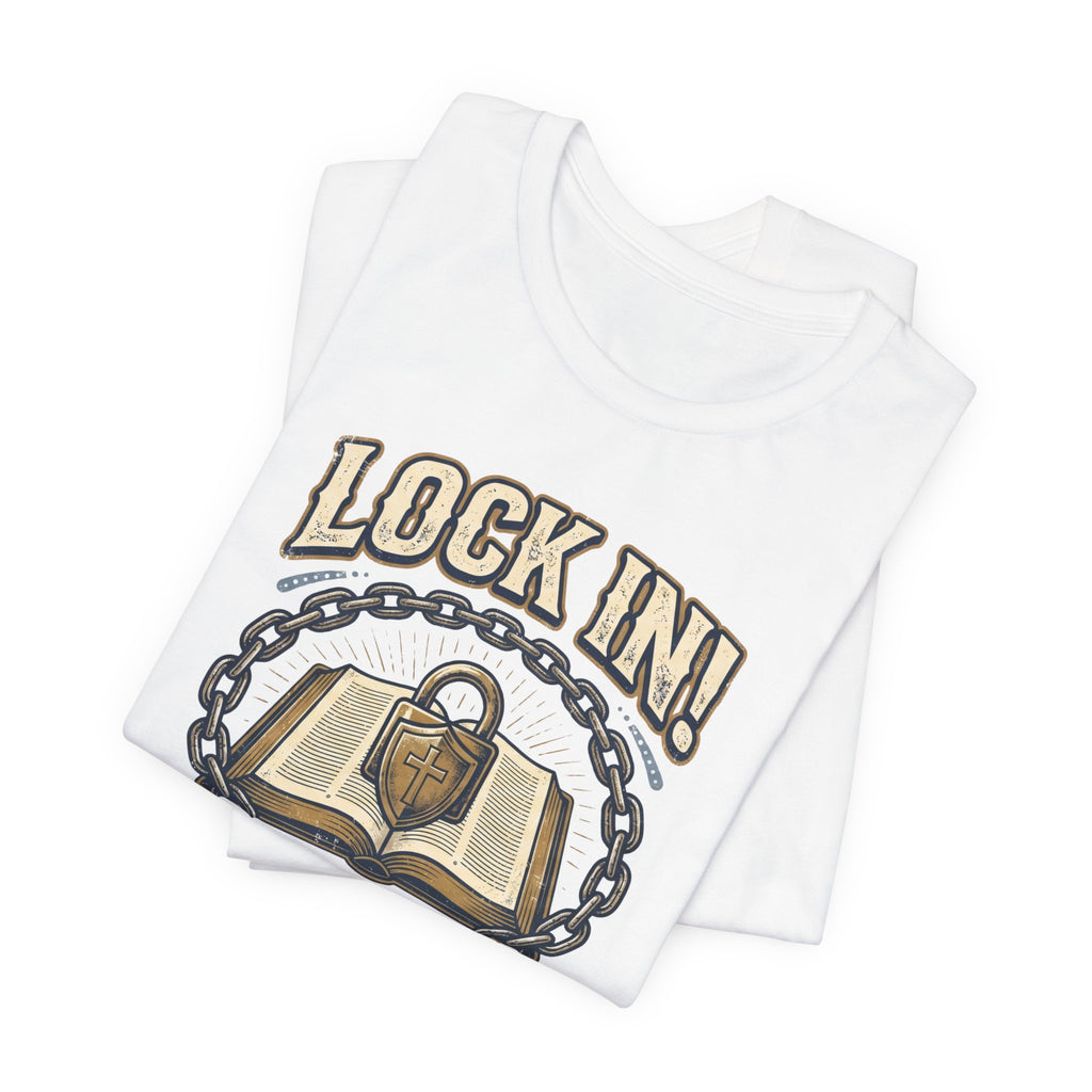 Lock In Bible Study T-Shirt | Christian Community Tee | Faith Gather Grow Shirt Unisex