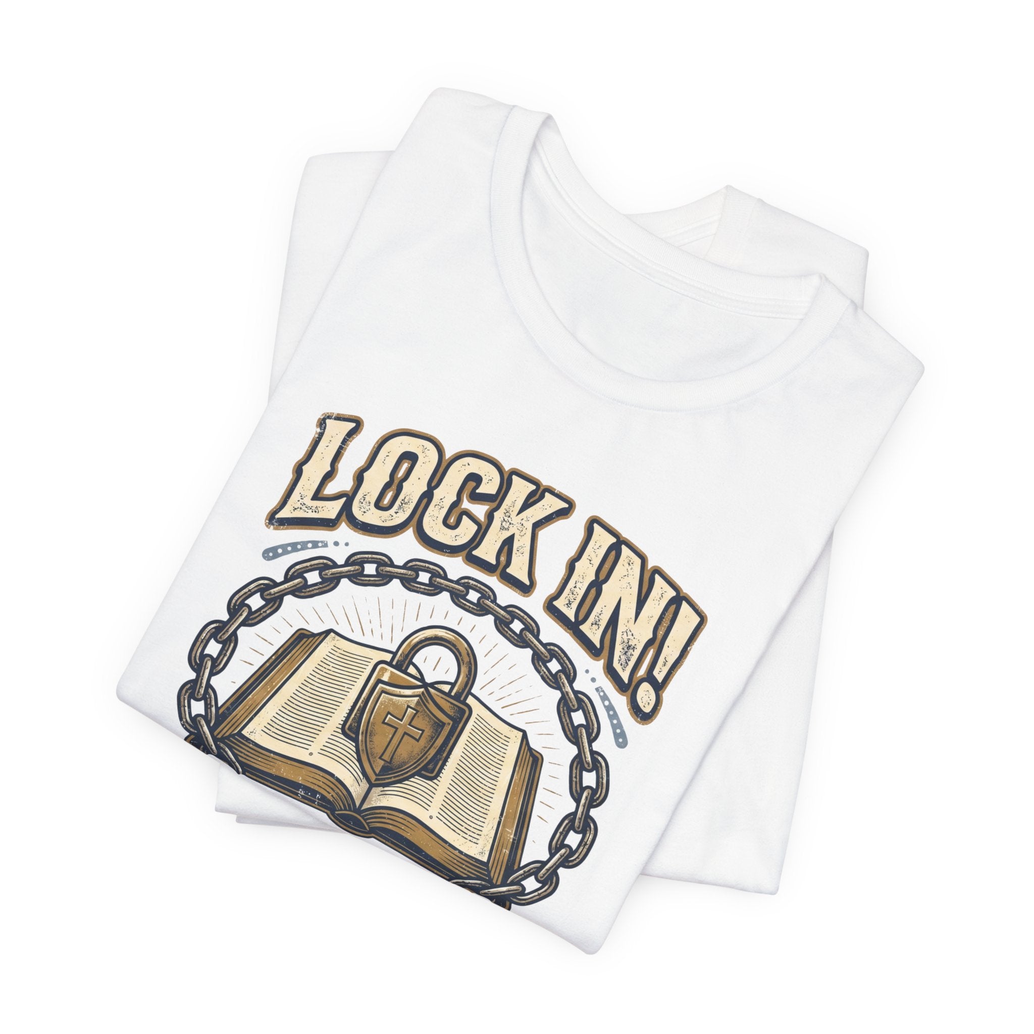Lock In Bible Study T-Shirt | Christian Community Tee | Faith Gather Grow Shirt Unisex