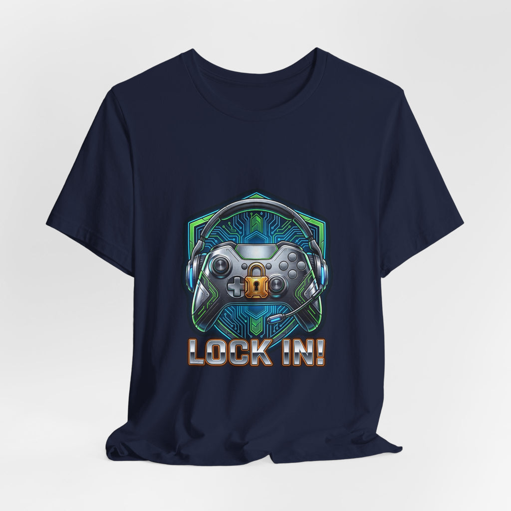 Lock In Life | Cyberpunk Gaming Tee | Gamer Controller Shirt | Unisex Bella Canvas T-Shirt