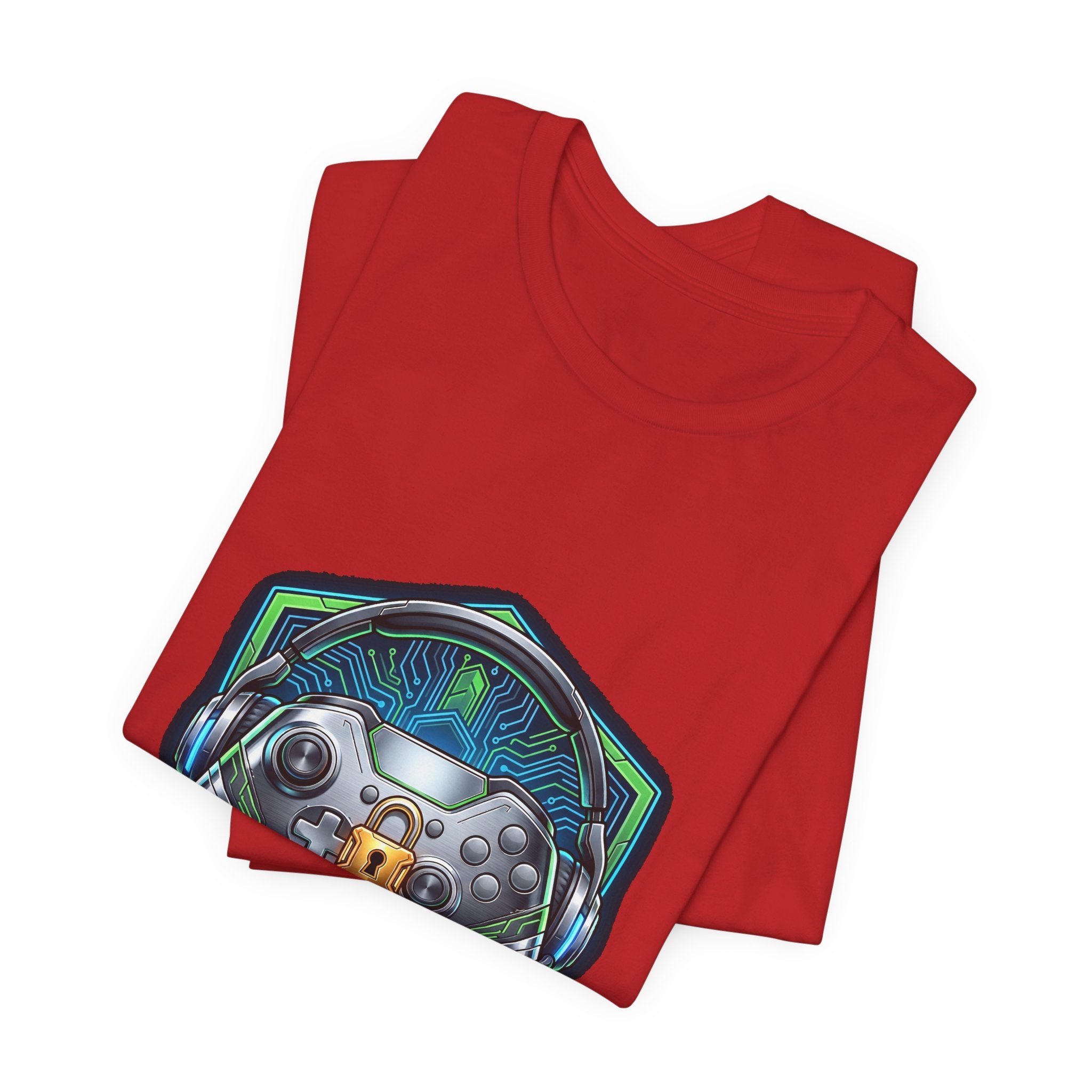 Lock In Life | Cyberpunk Gaming Tee | Gamer Controller Shirt | Unisex Bella Canvas T-Shirt