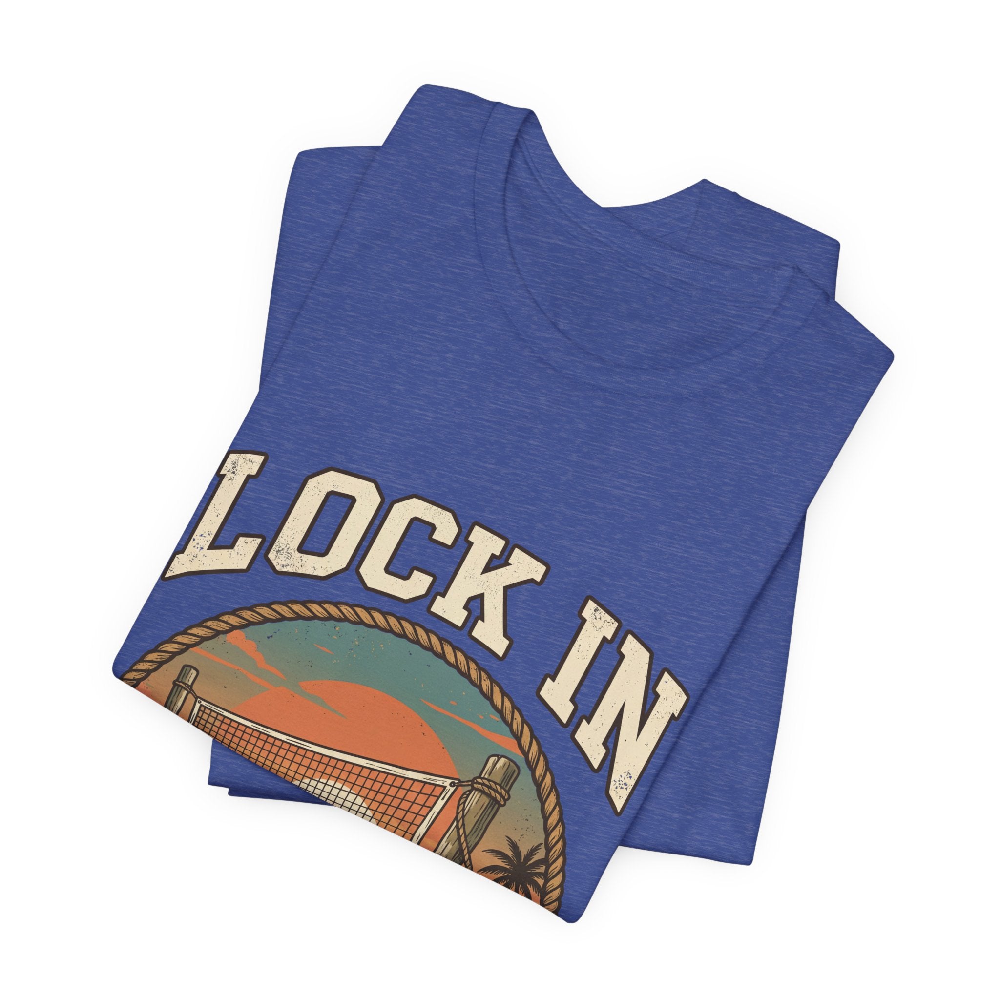 Beach Tennis T-Shirt | Vintage Rope Circle | Lock In | Unisex Paddle Tee