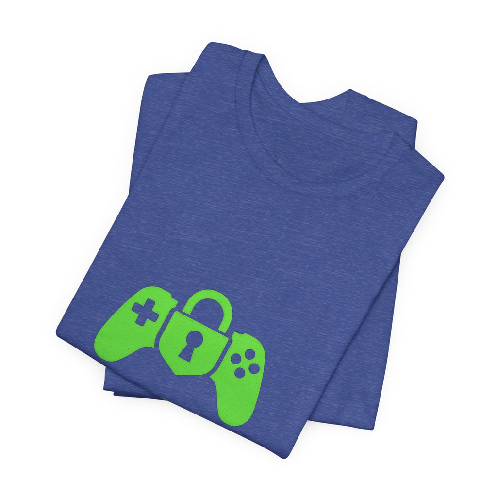 Lock In Life | Green Gaming Controller Tee | Gamer Gift Shirt | Unisex Bella Canvas T-Shirt