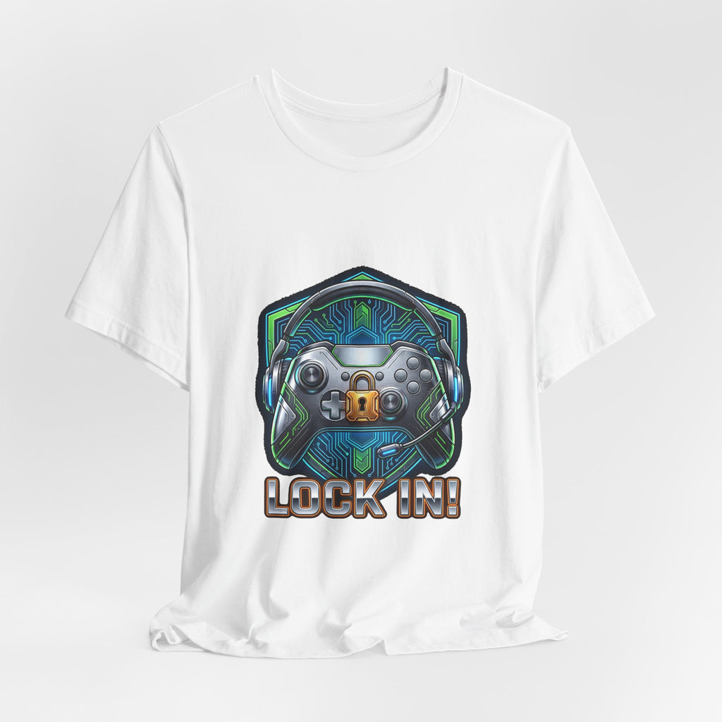 Lock In Life | Cyberpunk Gaming Tee | Gamer Controller Shirt | Unisex Bella Canvas T-Shirt
