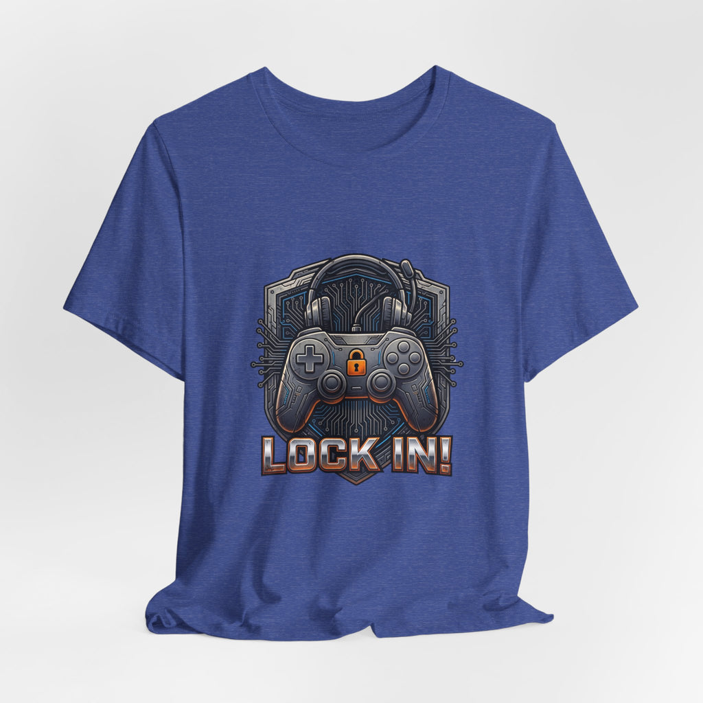 Lock In Life | Gamer Controller Tee | Gaming Graphic T-Shirt | Unisex Bella Canvas Tee