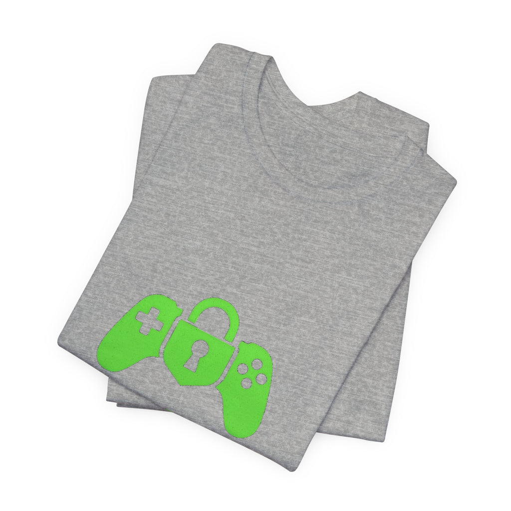 Lock In Life | Green Gaming Controller Tee | Gamer Gift Shirt | Unisex Bella Canvas T-Shirt