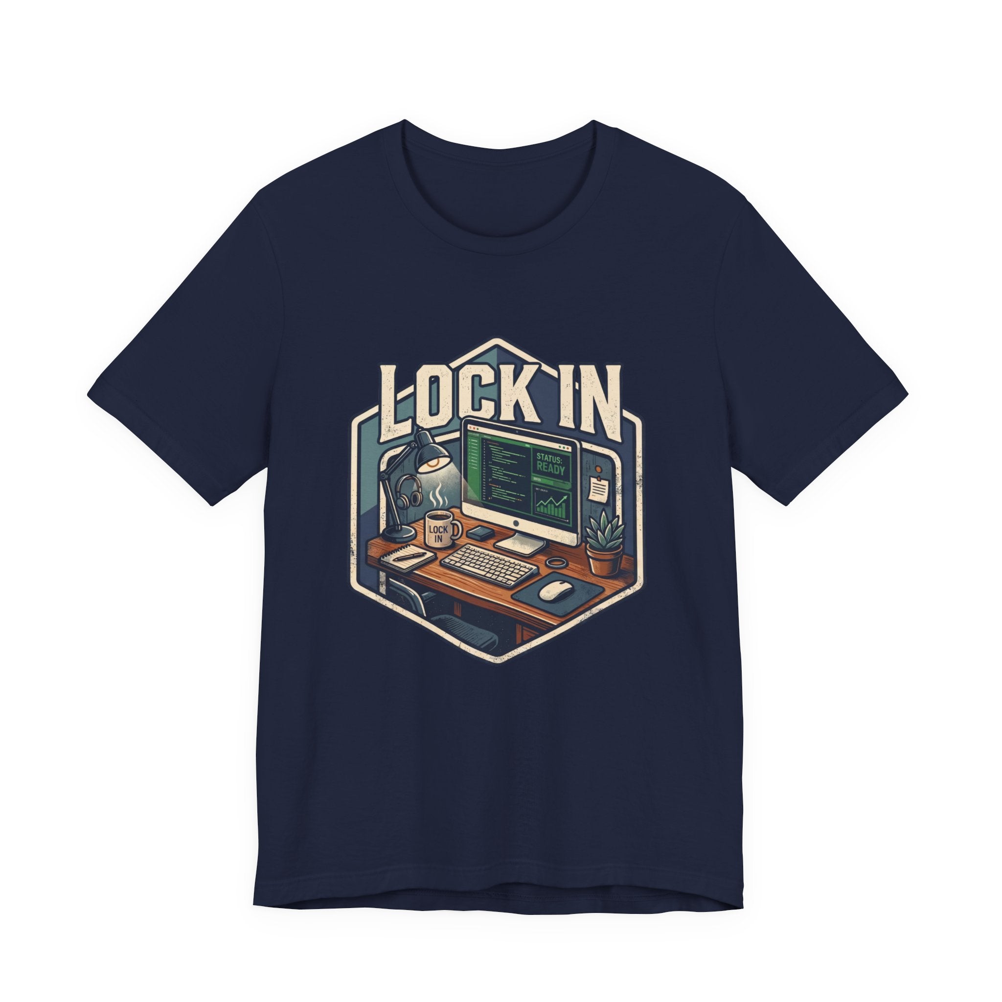 Work Flow T-Shirt | Start Your Day T-Shirt | Hustle T-Shirt | Lock In Status Ready Unisex Heavy Cotton Graphic Tee