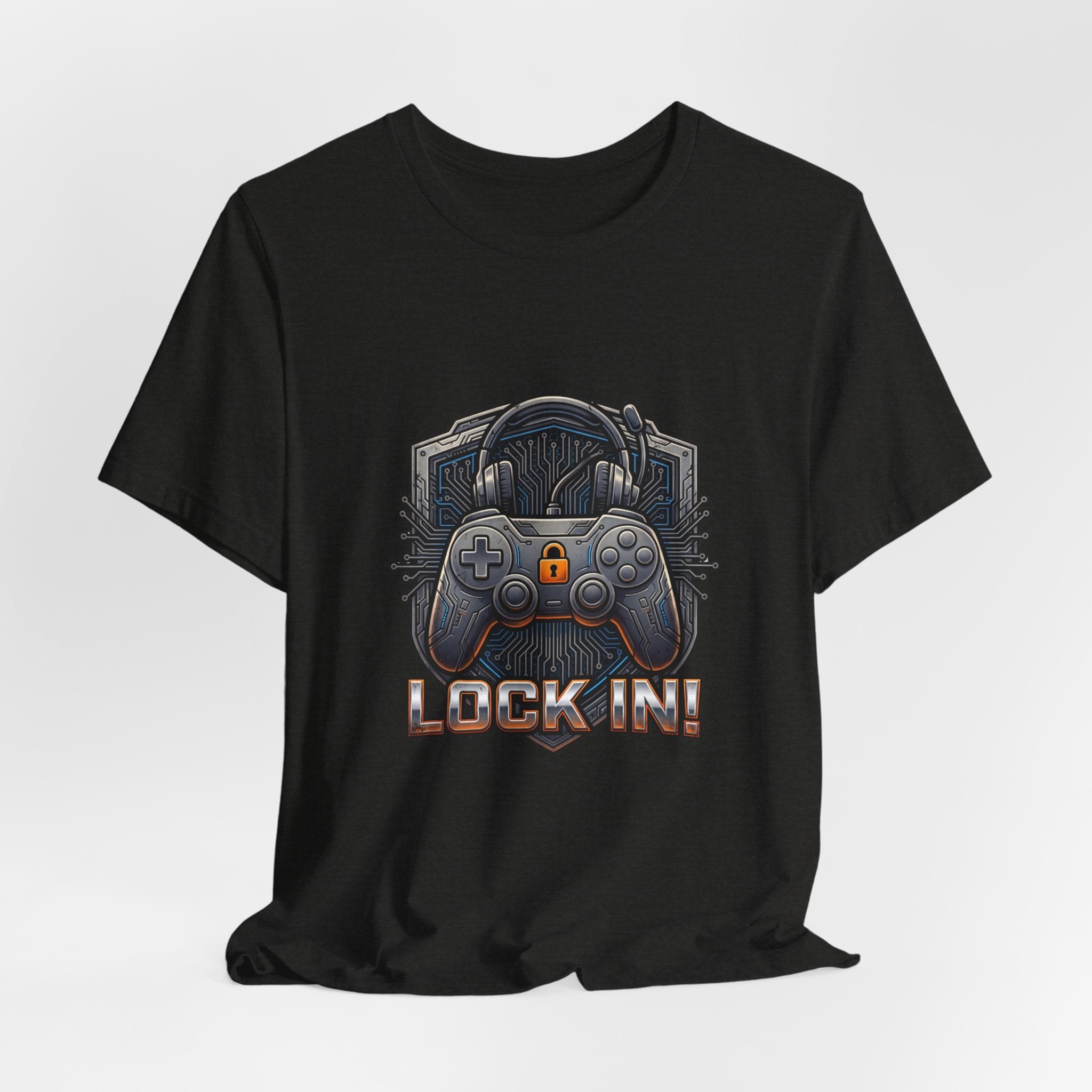 Lock In Life | Gamer Controller Tee | Gaming Graphic T-Shirt | Unisex Bella Canvas Tee