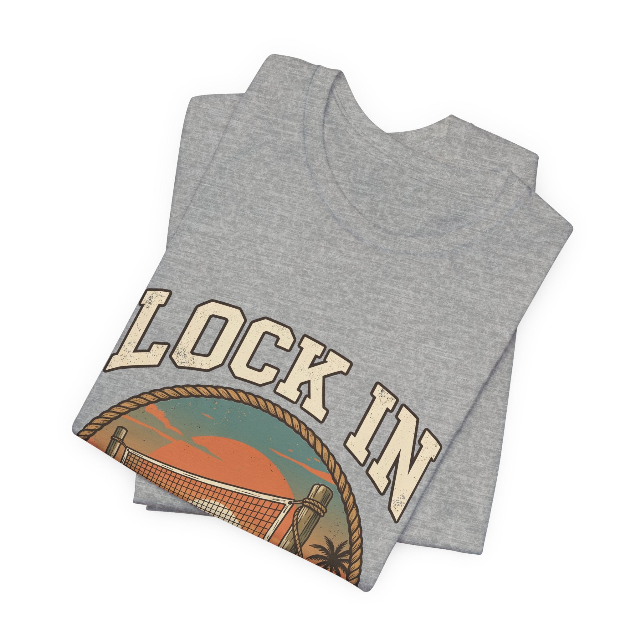 Beach Tennis T-Shirt | Vintage Rope Circle | Lock In | Unisex Paddle Tee