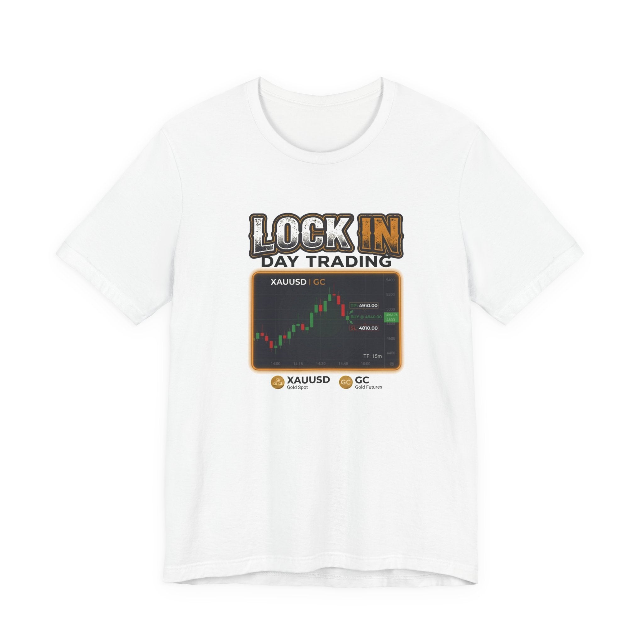Day Trading T-Shirt | XAUUSD GC Gold Futures 15m Chart | Trader Tee | Unisex Gift