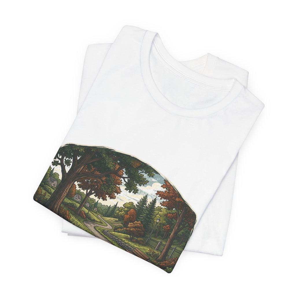 Autumn Walking T-Shirt | Fall Trail Tee | Nature Path Shirt | Lock In Life | Unisex Heavy Cotton Graphic Tee