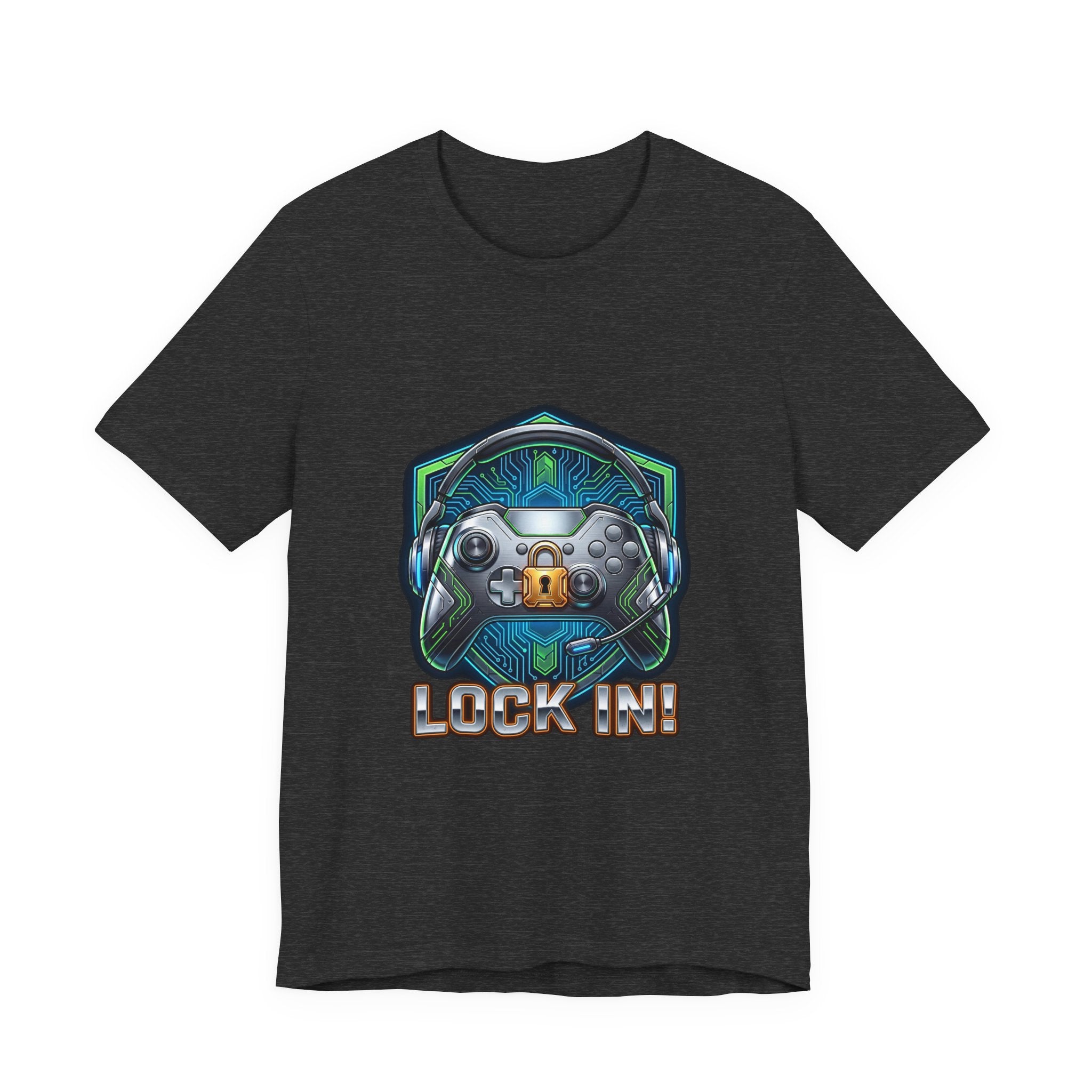 Lock In Life | Cyberpunk Gaming Tee | Gamer Controller Shirt | Unisex Bella Canvas T-Shirt