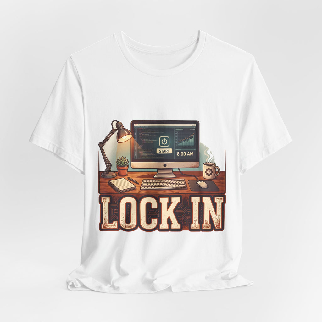 Work Flow T-Shirt | Start Your Day T-Shirt | Hustle T-Shirt | Lock In Circuit Board Unisex Heavy Cotton Graphic Tee