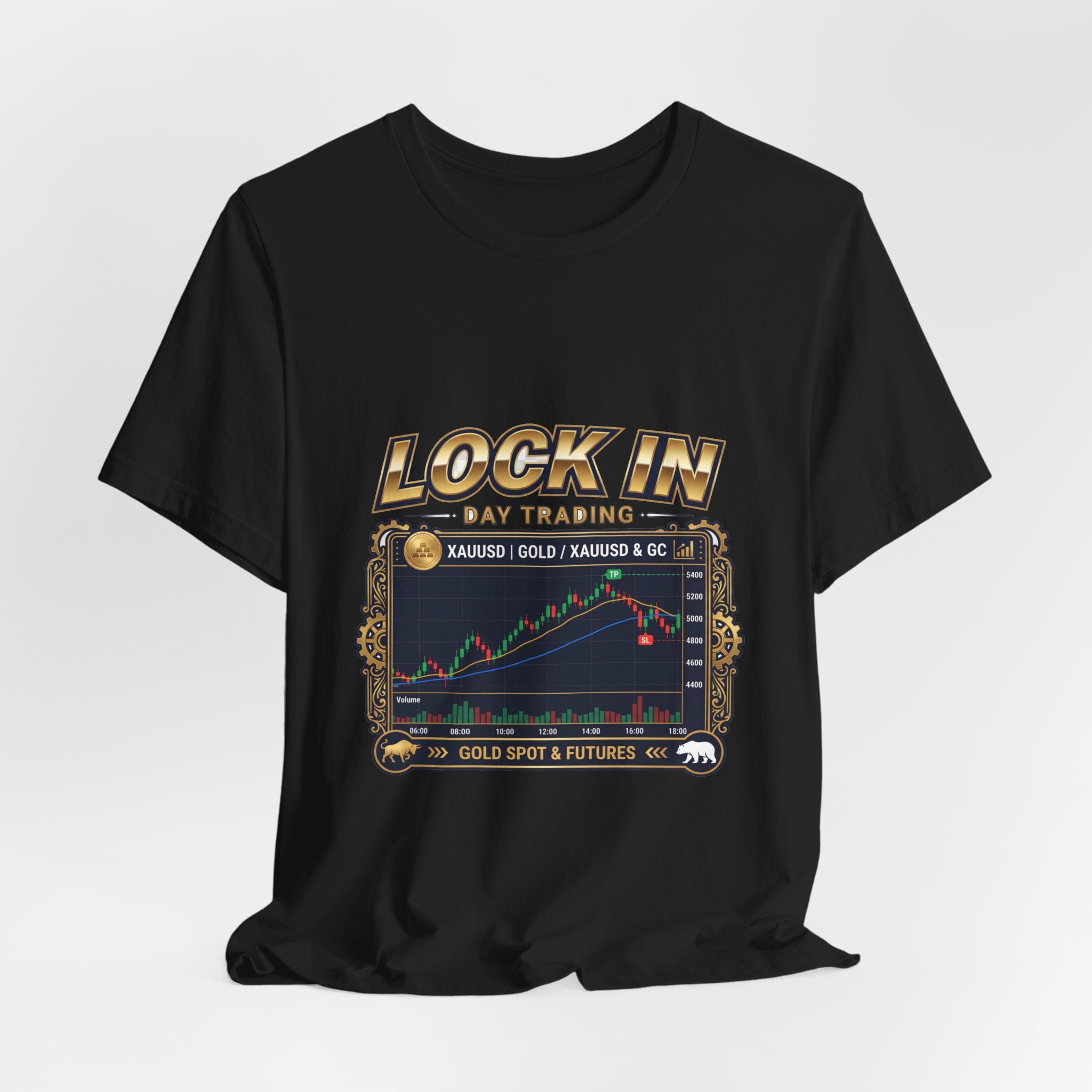 Lock In Day Trading T-Shirt | XAUUSD Gold Spot Futures Tee | Trader Gift Unisex