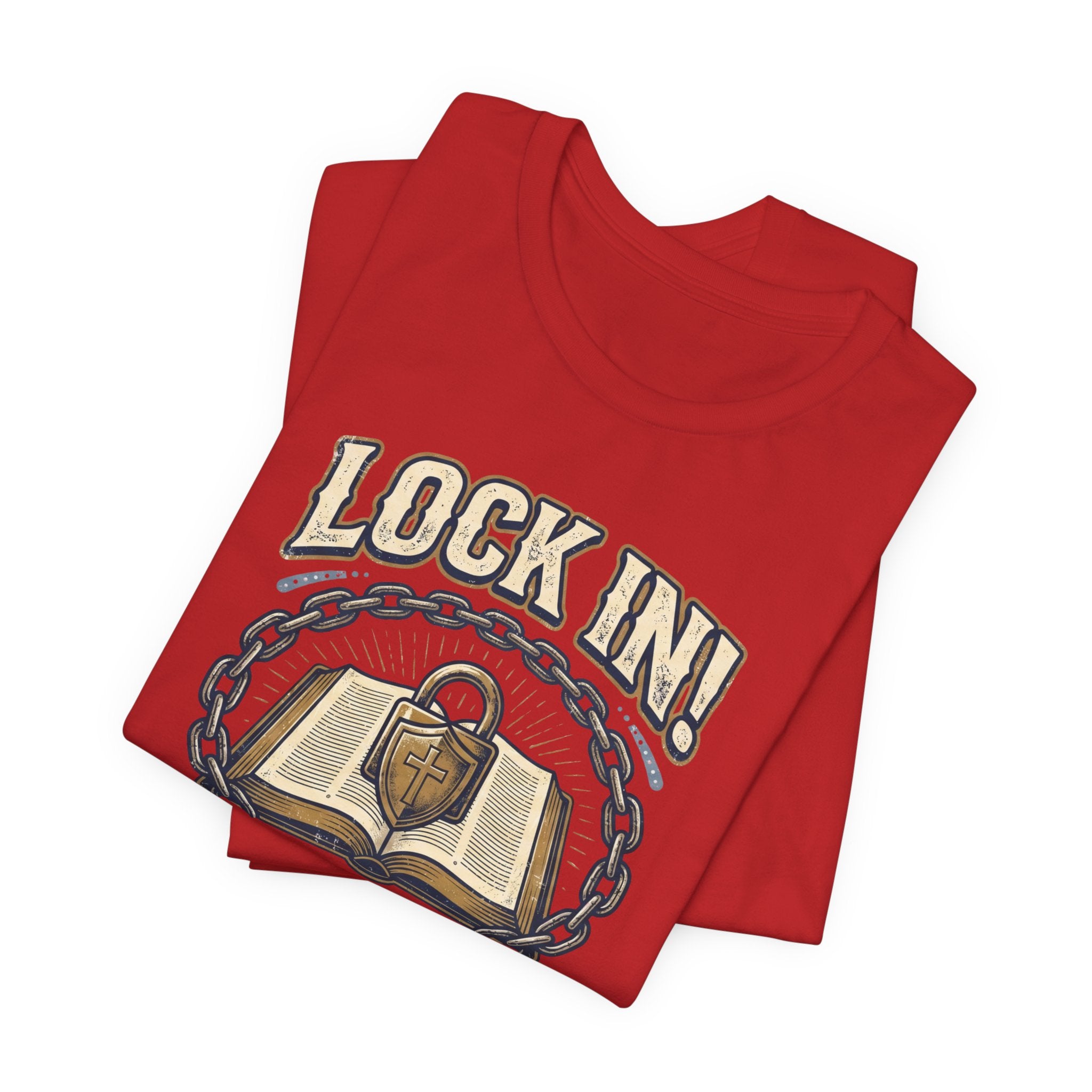 Lock In Bible Study T-Shirt | Christian Community Tee | Faith Gather Grow Shirt Unisex