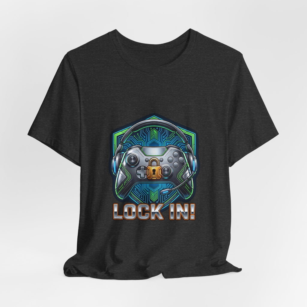 Lock In Life | Cyberpunk Gaming Tee | Gamer Controller Shirt | Unisex Bella Canvas T-Shirt