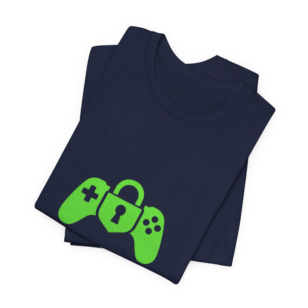 Lock In Life | Green Gaming Controller Tee | Gamer Gift Shirt | Unisex Bella Canvas T-Shirt