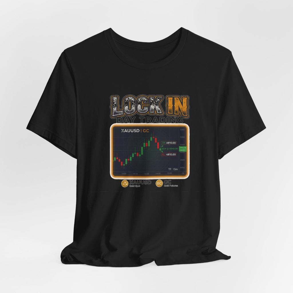 Day Trading T-Shirt | XAUUSD GC Gold Futures 15m Chart | Trader Tee | Unisex Gift