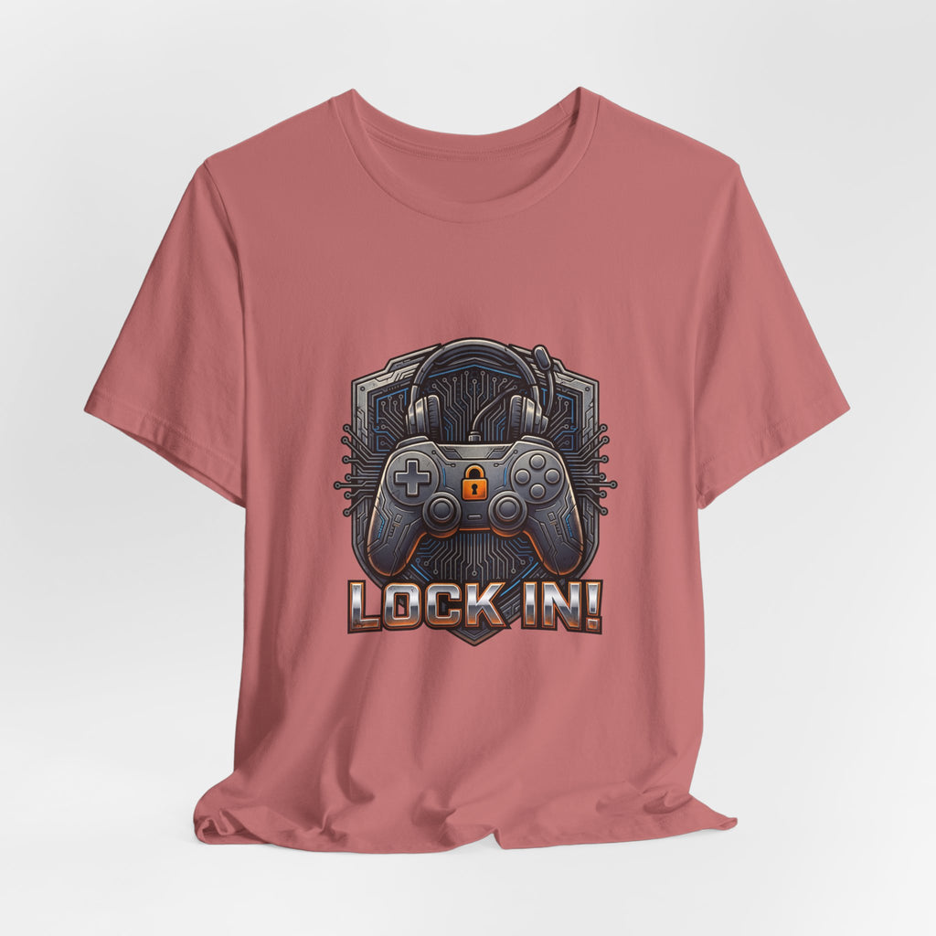 Lock In Life | Gamer Controller Tee | Gaming Graphic T-Shirt | Unisex Bella Canvas Tee