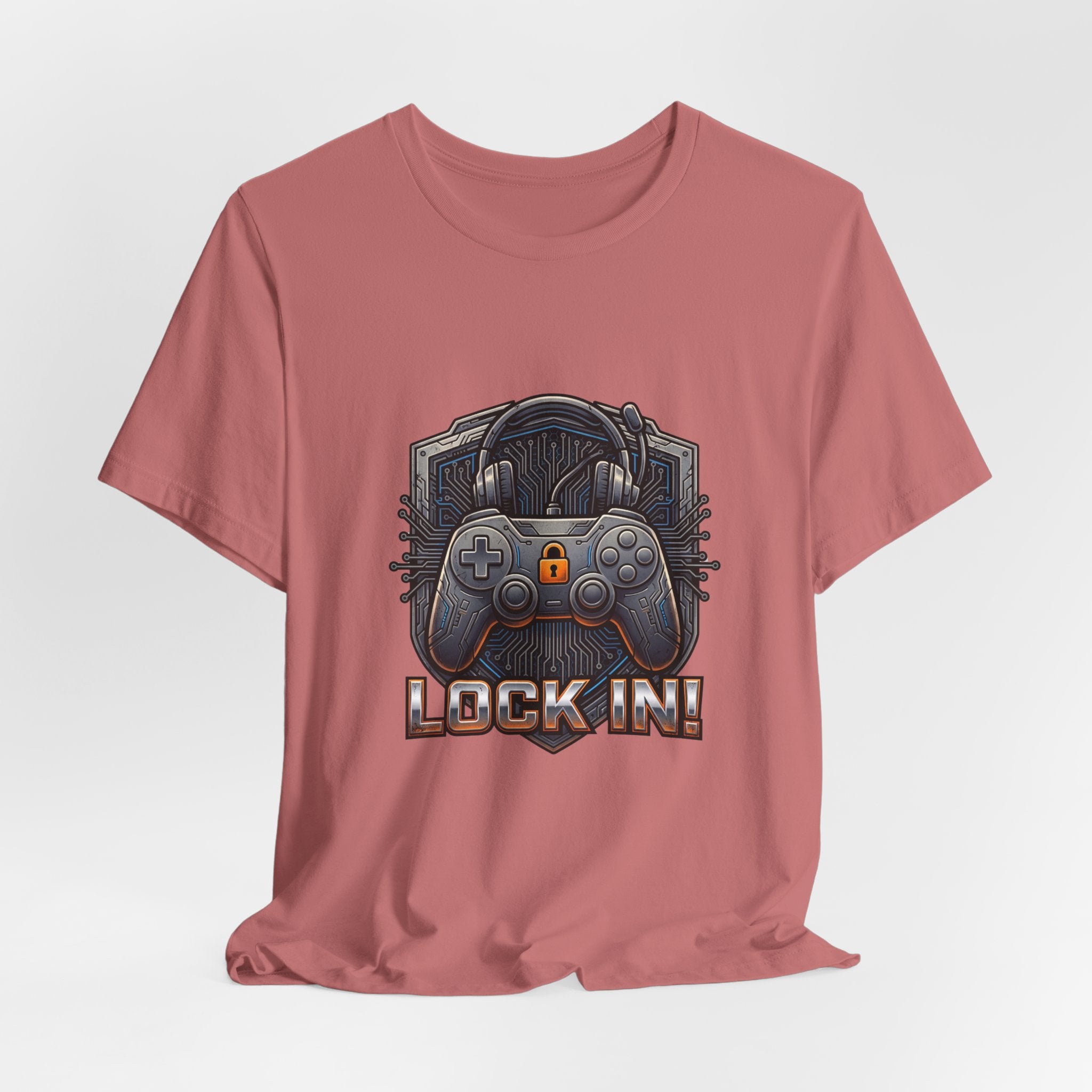 Lock In Life | Gamer Controller Tee | Gaming Graphic T-Shirt | Unisex Bella Canvas Tee
