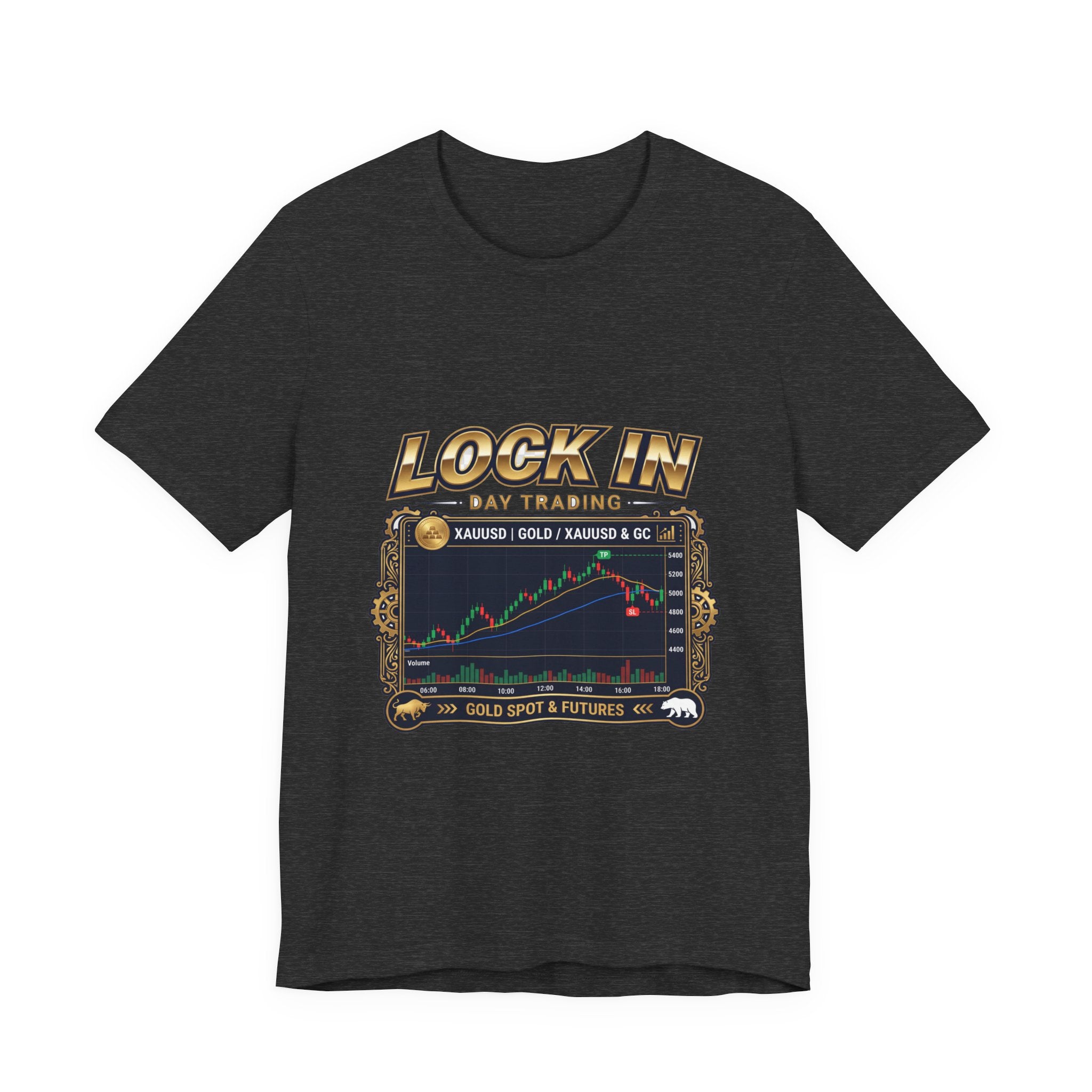 Lock In Day Trading T-Shirt | XAUUSD Gold Spot Futures Tee | Trader Gift Unisex