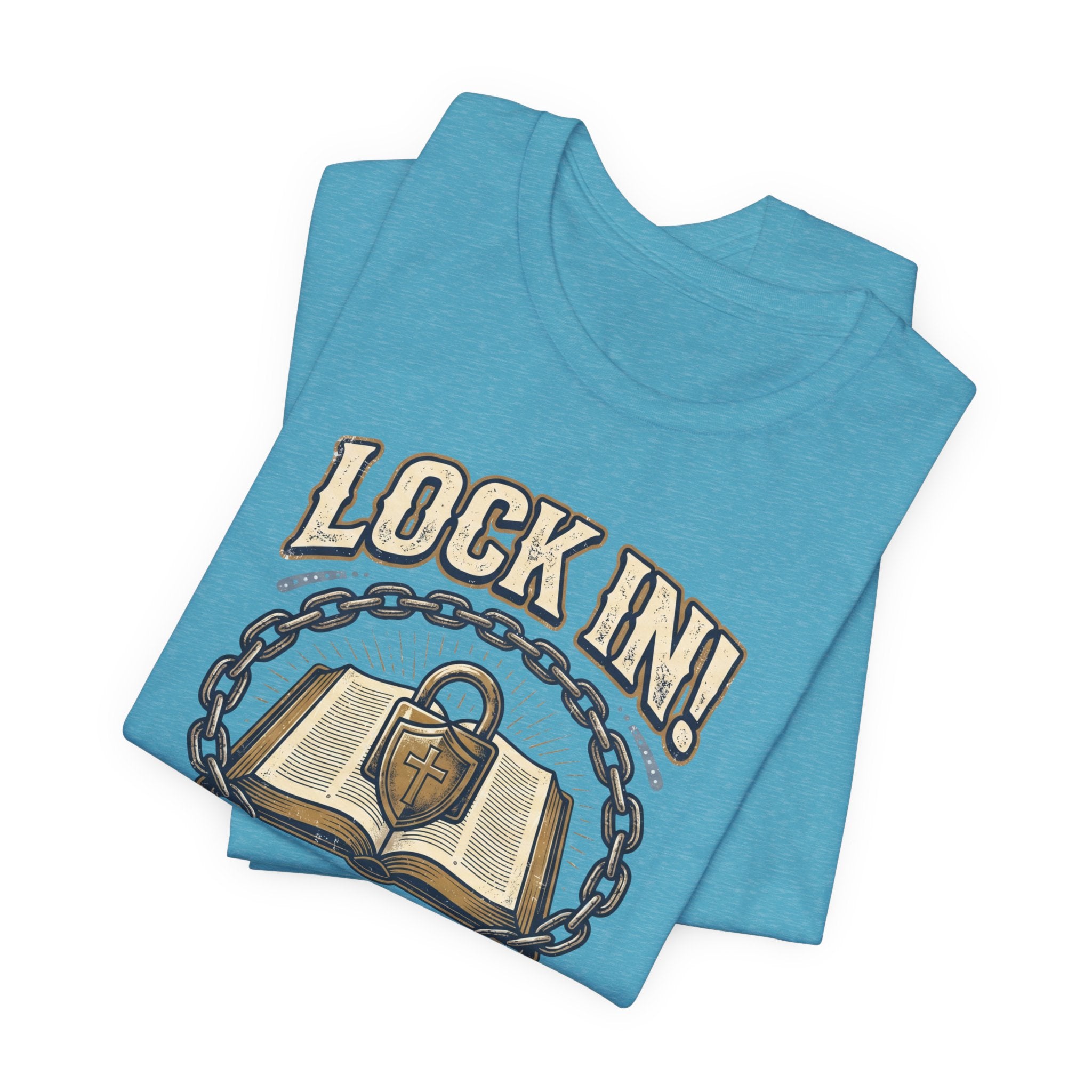 Lock In Bible Study T-Shirt | Christian Community Tee | Faith Gather Grow Shirt Unisex