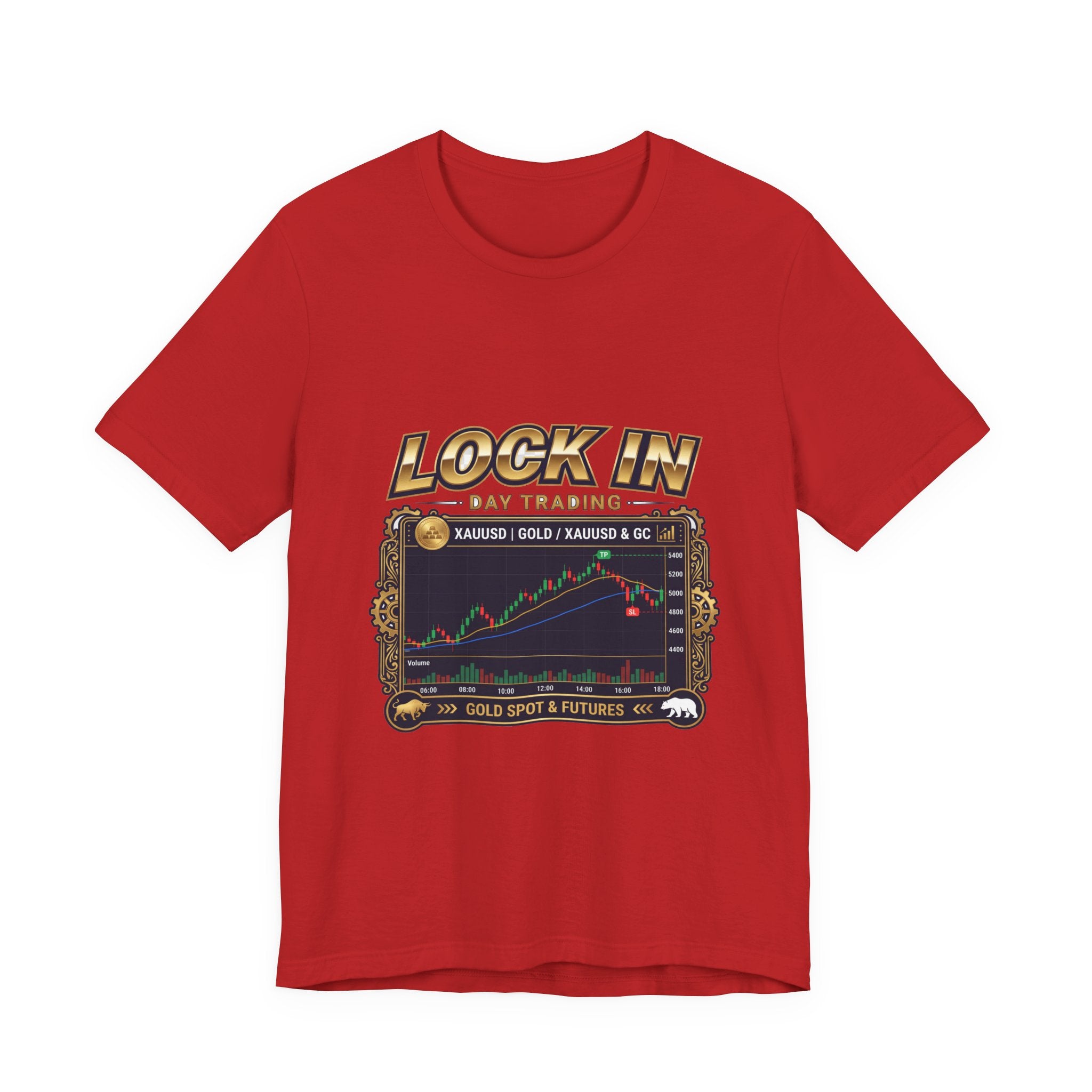 Lock In Day Trading T-Shirt | XAUUSD Gold Spot Futures Tee | Trader Gift Unisex
