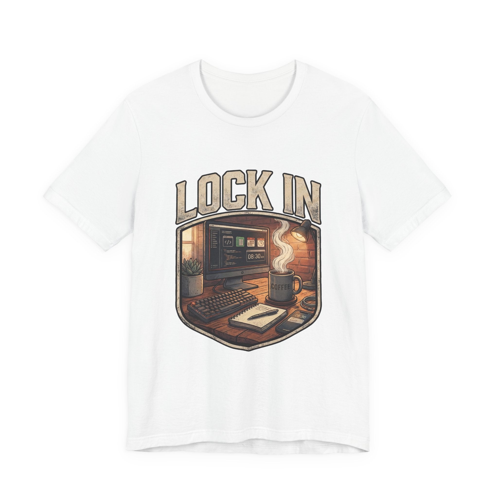 Work Flow T-Shirt | Start Your Day T-Shirt | Hustle T-Shirt | Lock In Unisex Heavy Cotton Graphic Tee