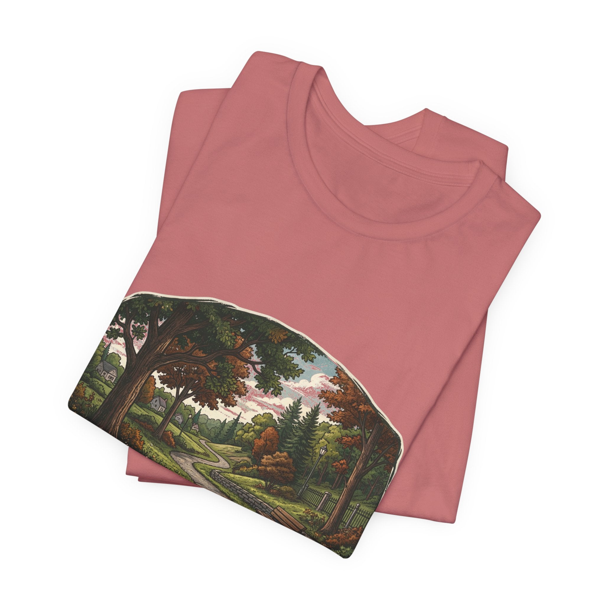 Autumn Walking T-Shirt | Fall Trail Tee | Nature Path Shirt | Lock In Life | Unisex Heavy Cotton Graphic Tee