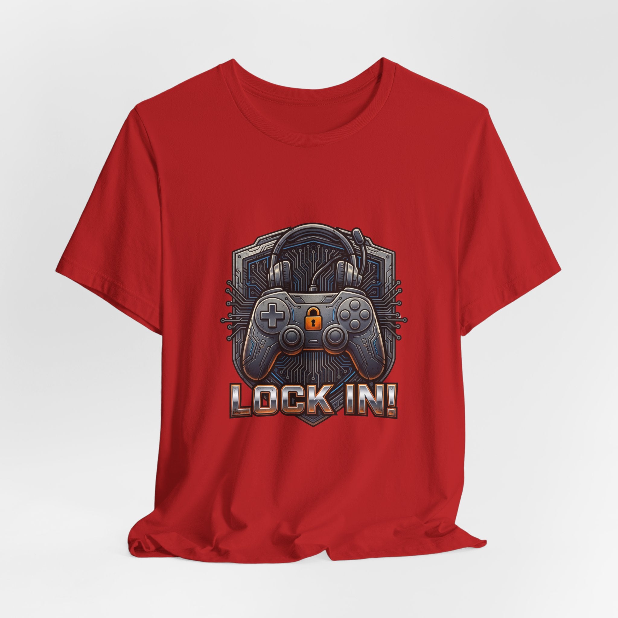 Lock In Life | Gamer Controller Tee | Gaming Graphic T-Shirt | Unisex Bella Canvas Tee