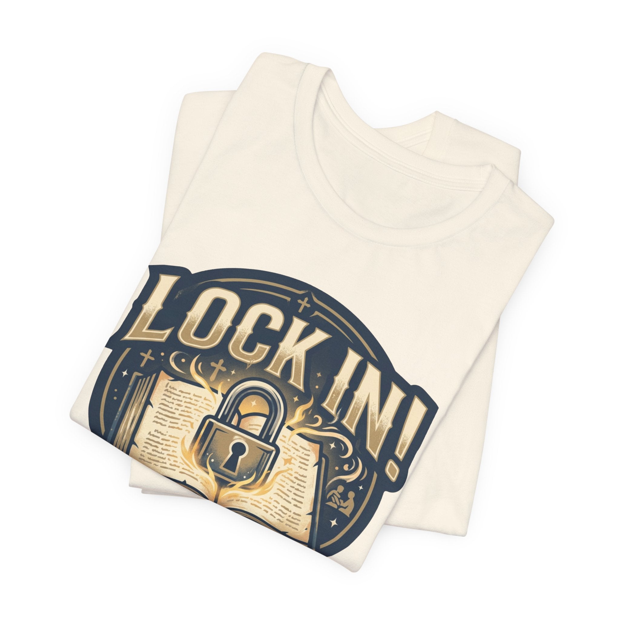 Lock In Bible Study T-Shirt | Christian Faith Tee | Motivational Scripture Shirt Unisex