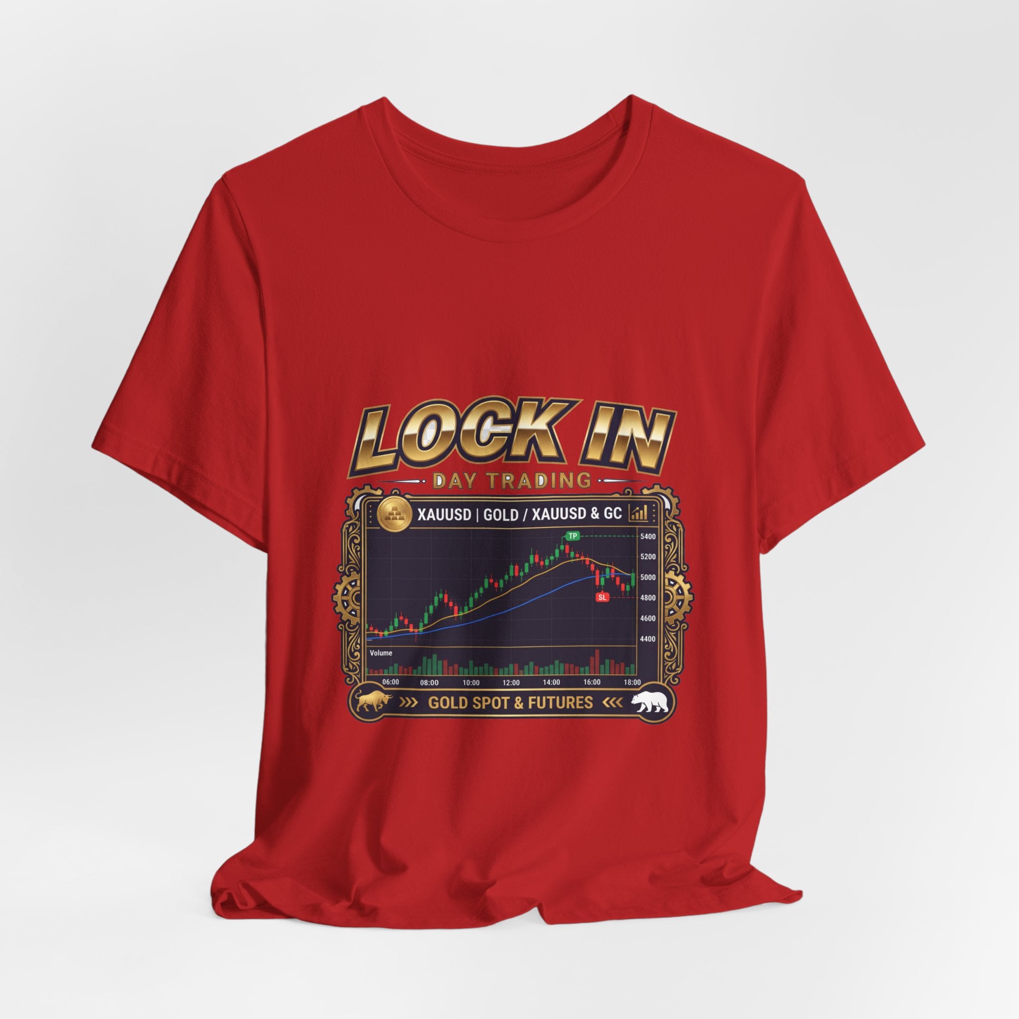 Lock In Day Trading T-Shirt | XAUUSD Gold Spot Futures Tee | Trader Gift Unisex