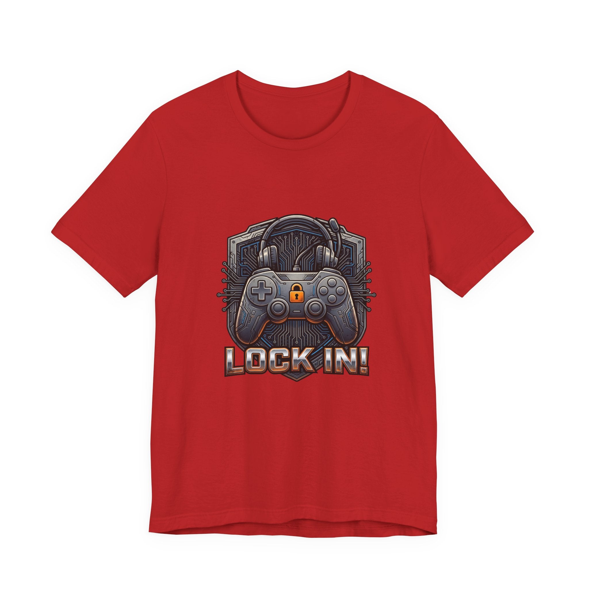 Lock In Life | Gamer Controller Tee | Gaming Graphic T-Shirt | Unisex Bella Canvas Tee